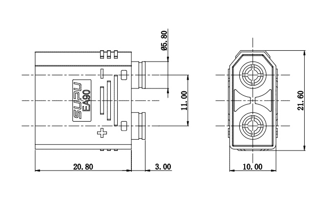 EA90PHM230G size drawing