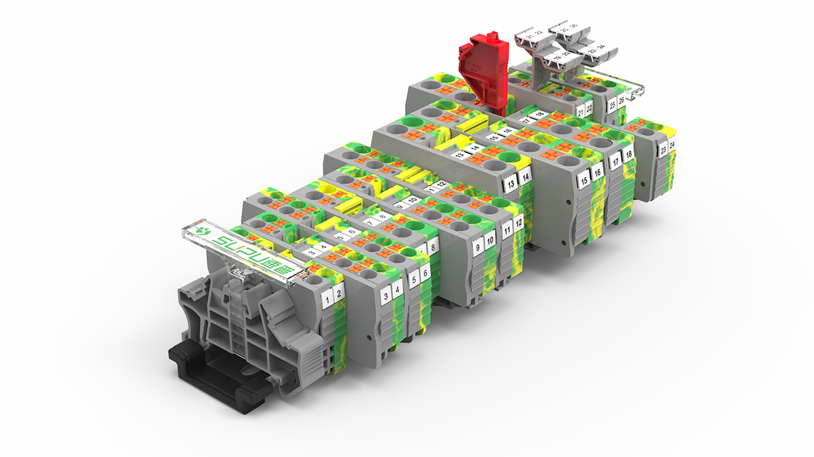 Supu TP‑E Series Rail-Mount Push‑in Terminal Blocks